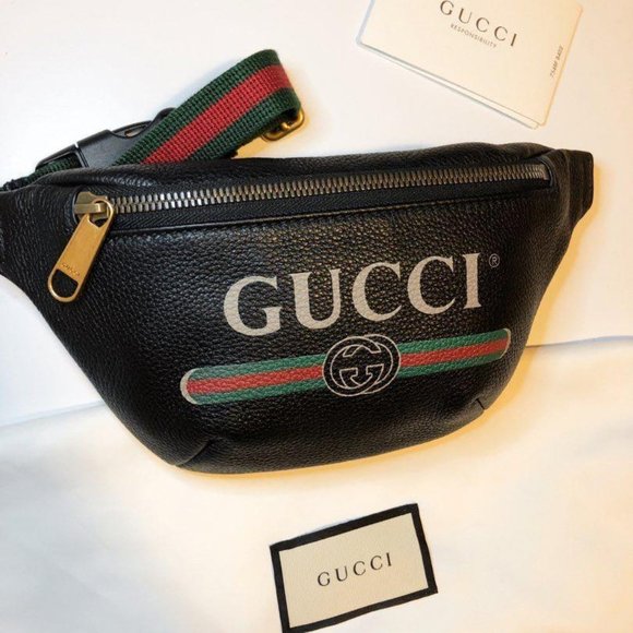 Gucci Handbags - Guci - Black Small Logo Belt Bag Gucci Handbags - Guci - Black Small Logo Belt Bag